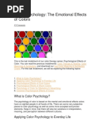 Color Psychology: The Emotional Effects of Colors