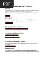 Ubuntu Linux Basic Commands PDF