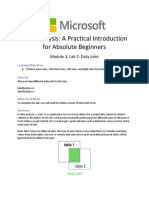 Data Analysis: A Practical Introduction For Absolute Beginners