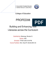 Profed08: Building and Enhancing New Literacies Across The Curriculum