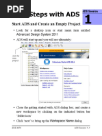 First Steps With ADS: Start ADS and Create An Empty Project