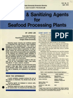 Cleaning & Sanitizing Agents For Seafood Processing Plants: Seryjce