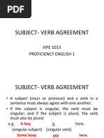 Week 5 Subject - Verb Agreement