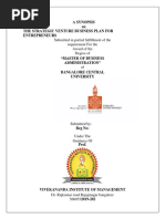 A Synopsis On The Strategic Venture Business Plan For Entrepreneurs
