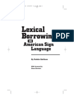Brentari-Lexical Borrowing in American Sign Language (2003)