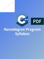 C++ Nano degree syllabus
