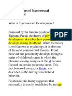 Freud's Stages of Psychosexual Development: Id Libido