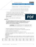 Exercice: Statistique À Deux Variables - Exercices