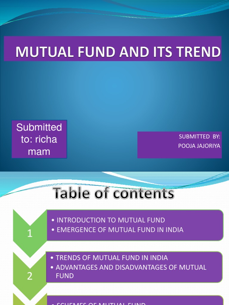 Mutual Fund and Its Trend | PDF | Mutual Funds | Investor