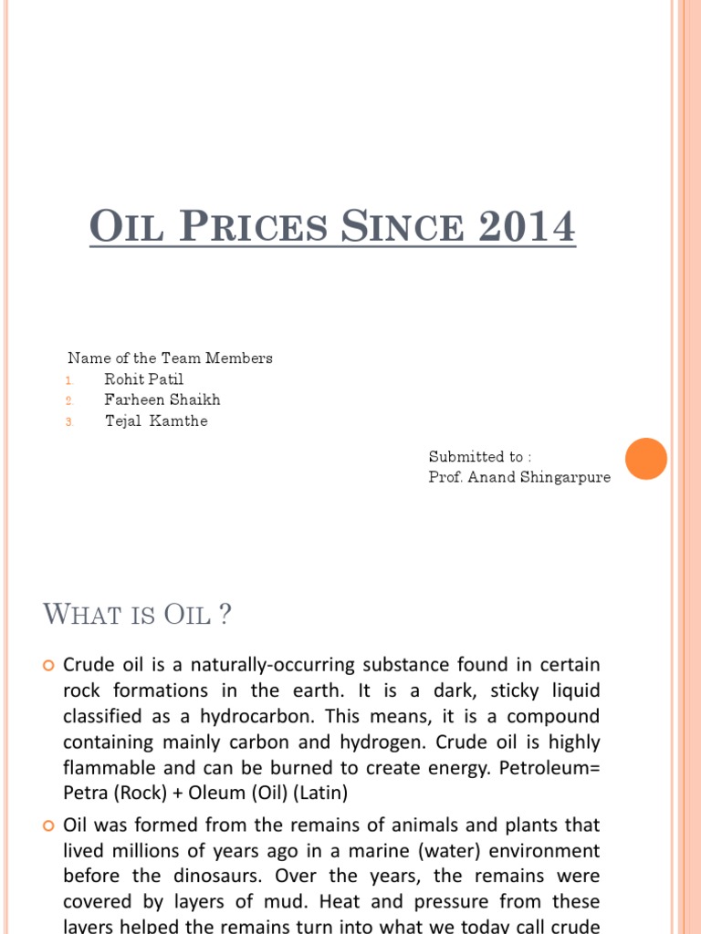 Oil Prices Analysis and Trends Since 2014 | PDF | Price Of Oil | 2000s ...