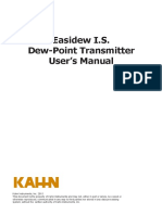 Easidew I.S. Dew-Point Transmitter User's Manual