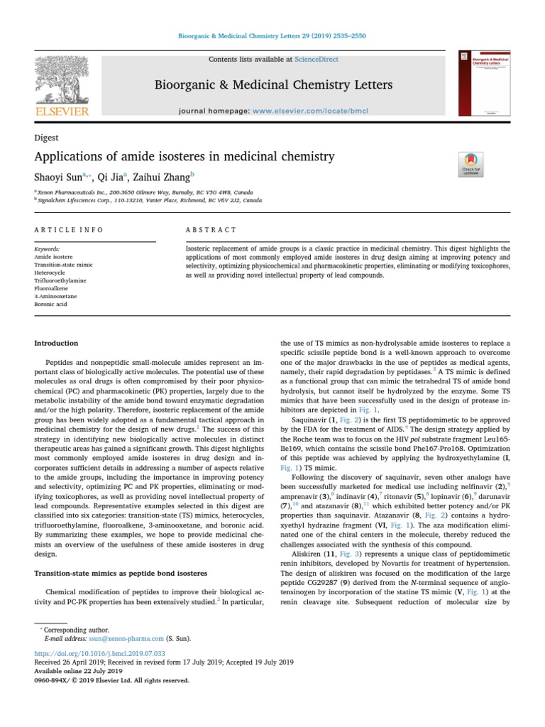 Bioorganic Medicinal Chemistry Letter _ Bioorg Med Chem – HKLT