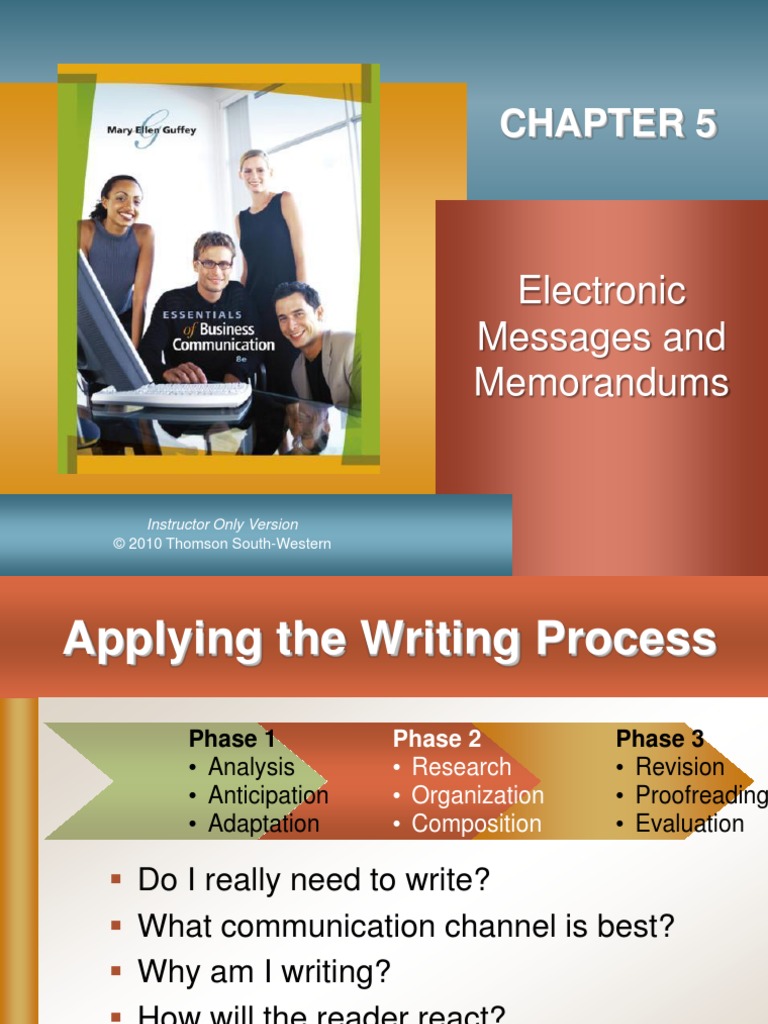 Electronic Messages and Memorandums: Instructor Only Version | PDF ...