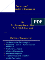 Security of Password in E-Commerce: by Dr. Sandeep Kumar Sood Ph. D (I.I.T, Roorkee)
