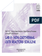 Lab V - Non-Isothermal CSTR Reactors Simulink