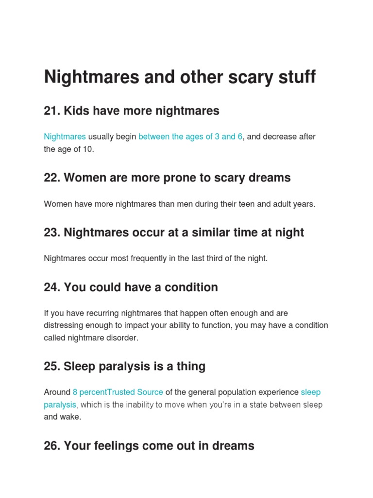 Nightmares and Other Scary Stuff 21. Kids Have More Nightmares PDF