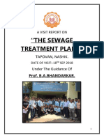 A Visit Report On Sewage Plant