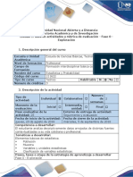 Guía de Actividades y Rúbrica de Evaluación - Fase 0 - Exploración