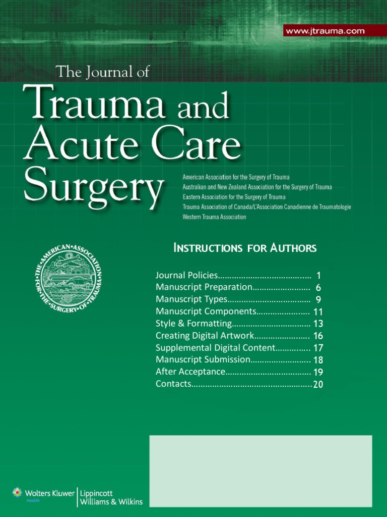 Trauma and Acute Care Surgery | PDF | Clinical Trial | Informed Consent
