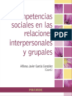 Competencias Sociales en Las Relaciones Interpersonales y Grupales - Alfonso Javier García González PDF