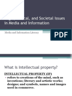 Legal, Ethical Issues in Media & IP