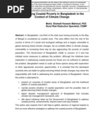 Download Addressing coastal poverty in Bangladesh in the context of climate change - paper by ADB Poverty Reduction SN42888381 doc pdf