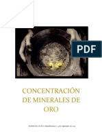 Concentracion de Minerales de Oro (Gravimetria)