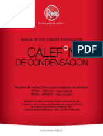 Manual Caldera Condensación 35L Rheem Colombia