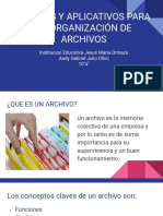 Equipos y Aplicativos para La Organización de Archivos