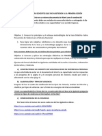 Tarea Extra para Docentes Que No Asistieron A La Primera Sesión