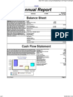 Balance Sheet: Annual Report