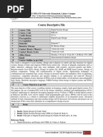 Course Handbook EEE344 DSD - FA19