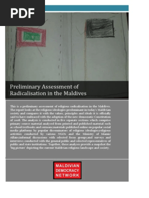 Mdn Preliminary Assessment Of Radicalisation In The Maldives Final Muhammad Quran