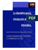 Diapositivas Sobre La Ciberdelincuencia, Introducción Al Delito Informático