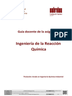 Ingeniería de La Reacción Química