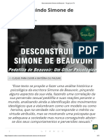 Desconstruindo Simone de Beauvoir