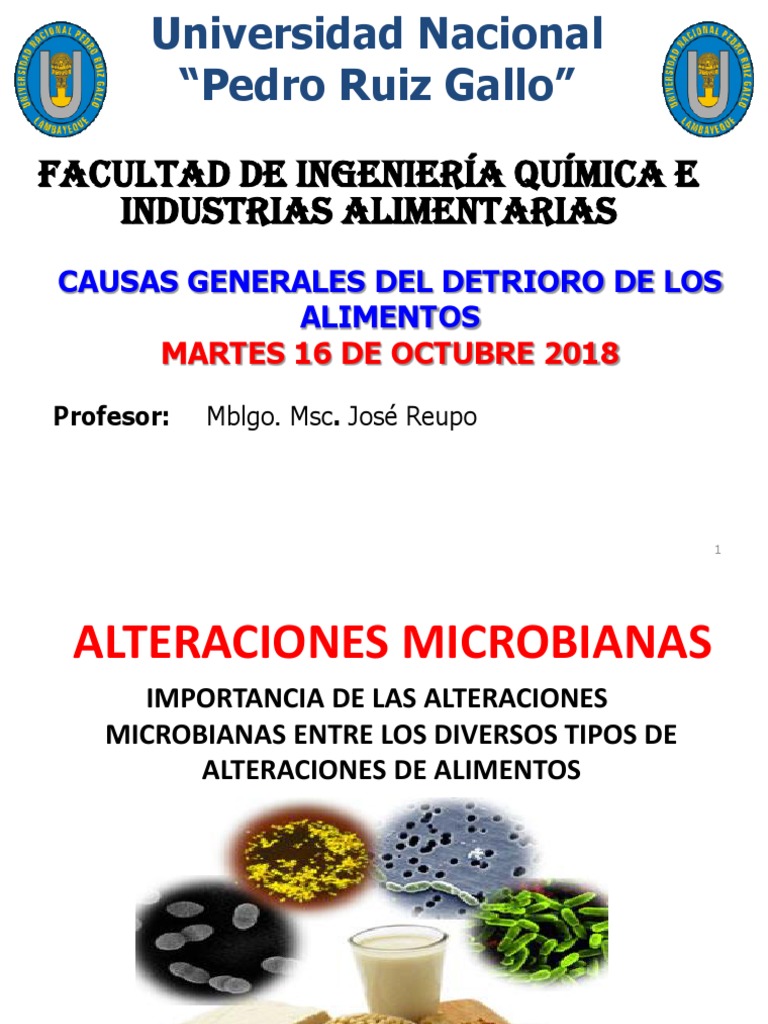 Causas del Deterioro de Alimentos | PDF | Enzima | Alimentos