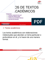 Tipos de Textos Academicos