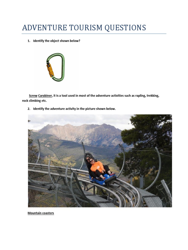 Adventure Tourism Quiz and Insights | PDF | Mountains | Mount Everest