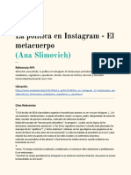 La Política en Instagram - El Metacuerpo (Ana Slimovich)