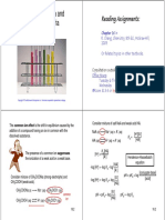 Acid-Base Equilibria and Solubility Equilibria: Reading Assignments