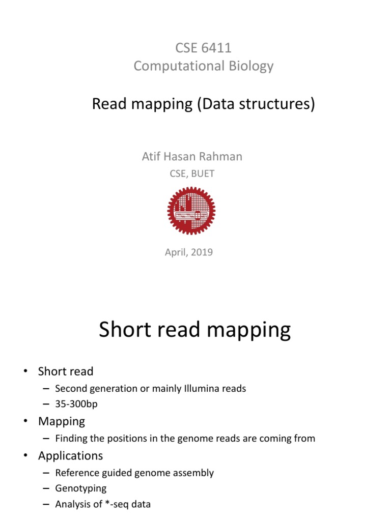 Short Read Mapping Algorithms | PDF | Algorithms And Data Structures ...