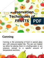 Preservation Techniques of Fruits
