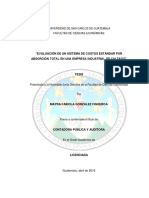 Evaluación de Un Sistema de Costos Estándar Por Absorció N Total en Una Empresa Industrial de Calzado