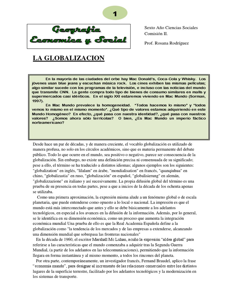 Impacto y Dimensiones de la Globalización | PDF | Mumbai | Globalización