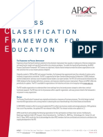 P C F E: Rocess Lassification Ramework FOR Ducation