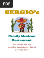 Sergios Menu