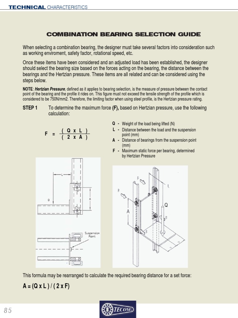 Selection Guide for Combination Bearings A StepbyStep Process for