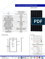 Panel solar 370W 72 células monocristalino