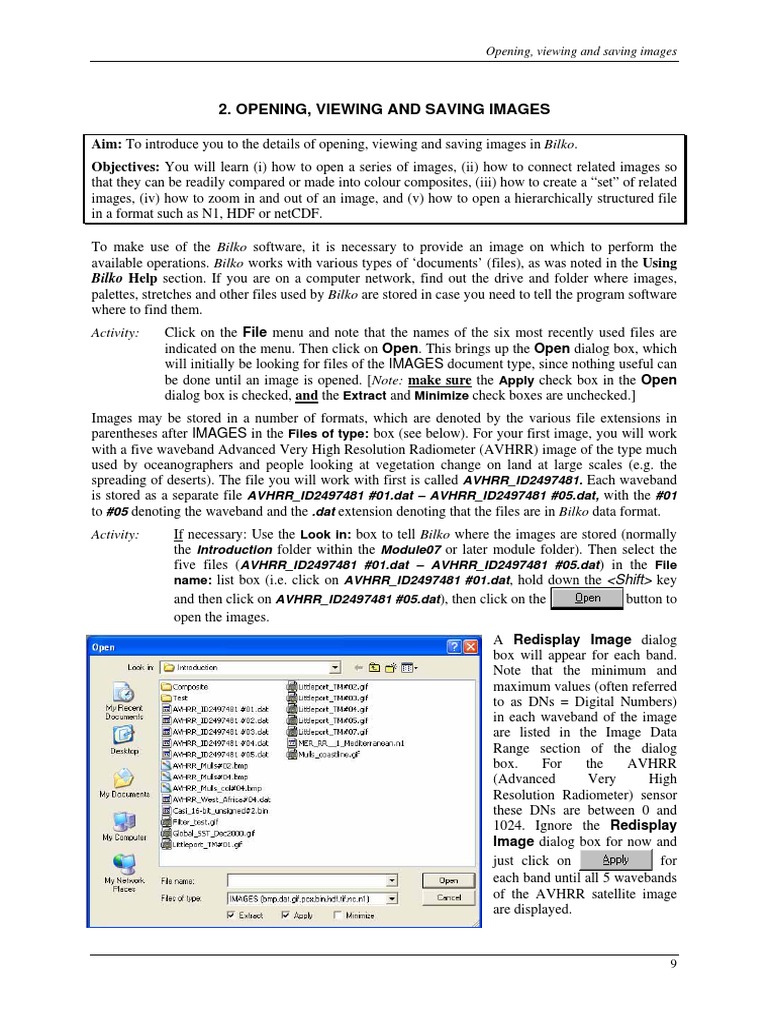 Bilko Software: Image Management Guide | PDF | File Format | Computer File